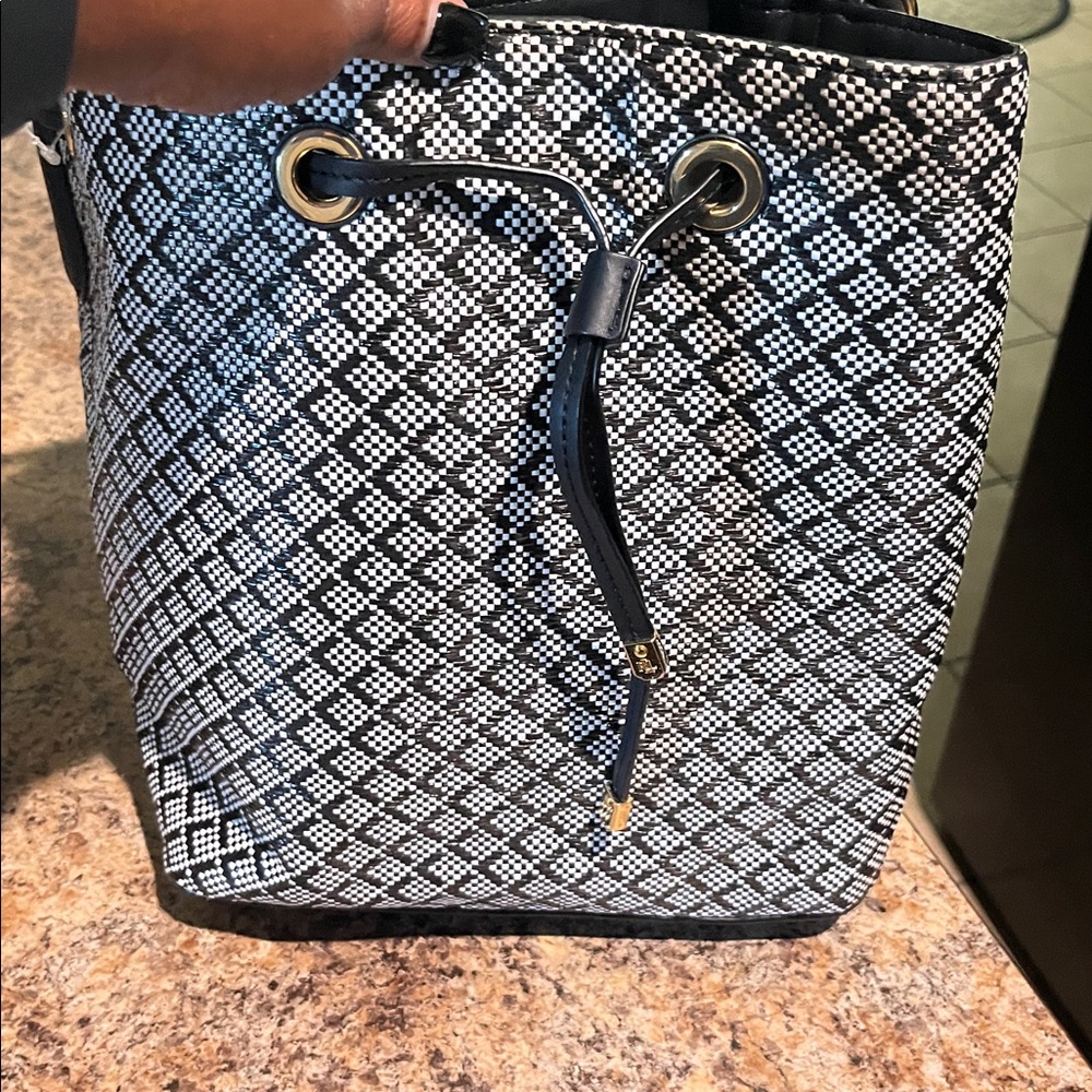 Ralph Lauren Elegant Black and Cream Bag